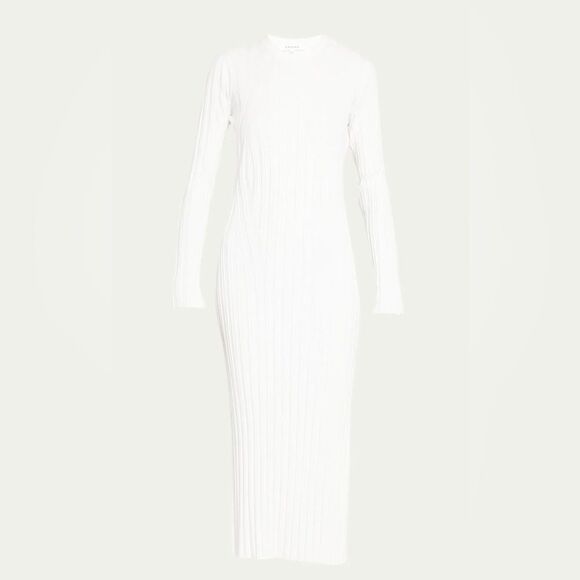 ✨NWT✨ - FRAME ribbed sweater dress in offwhite, size XL $498 RUNS SMALL!! - Picture 7 of 16